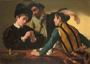 Le Caravaggio Cardsharps Peinture à l'huile